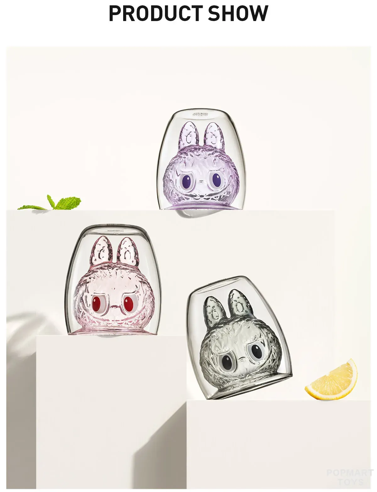 THE MONSTERS-CHEERS ! SERIES-Double-walled Glass Blind Box