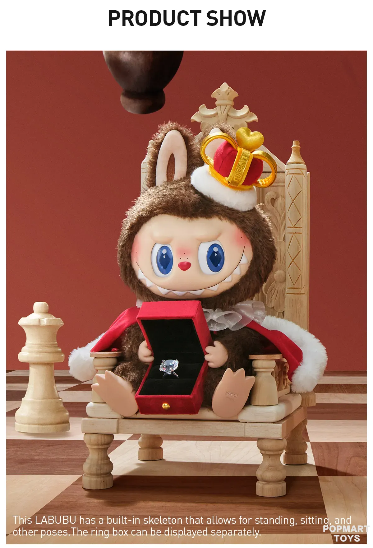 THE MONSTERS Let's Checkmate Series-Vinyl Plush Doll