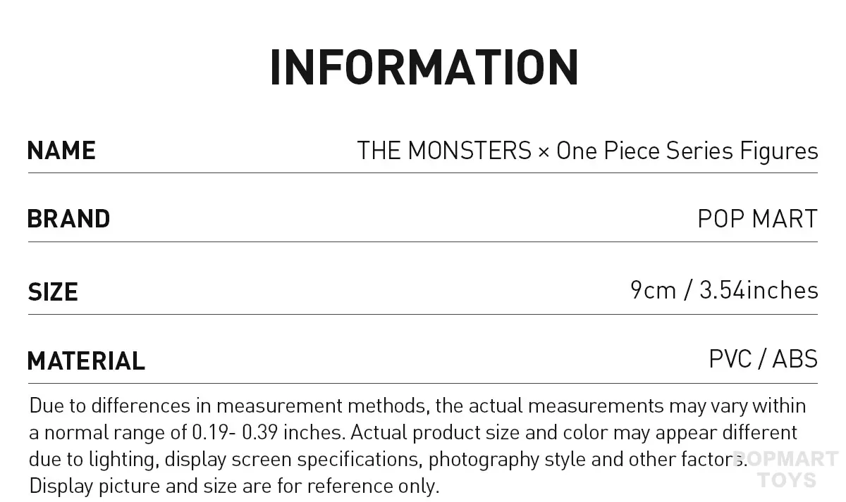 THE MONSTERS × One Piece Series Figures