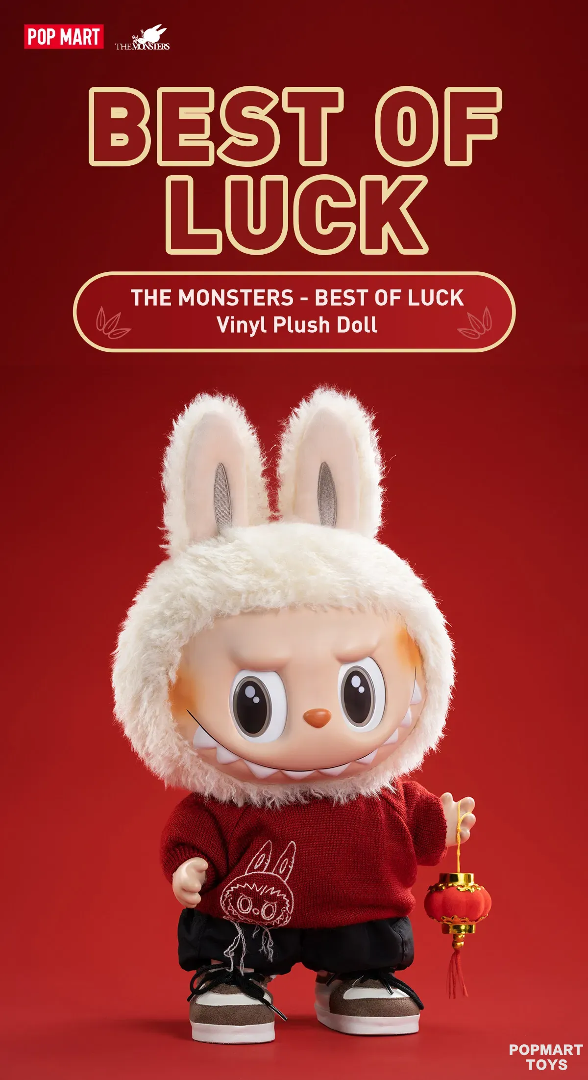 THE MONSTERS - BEST OF LUCK Vinyl Plush Doll