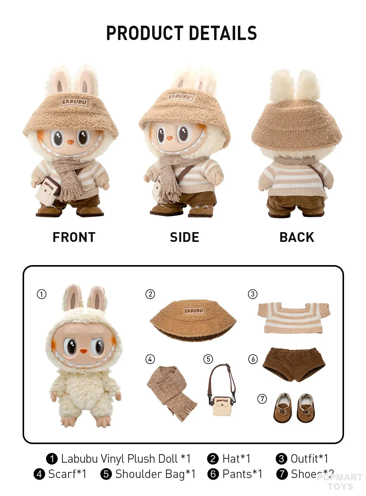 THE MONSTERS - DRESS BE LATTE Vinyl Plush Doll