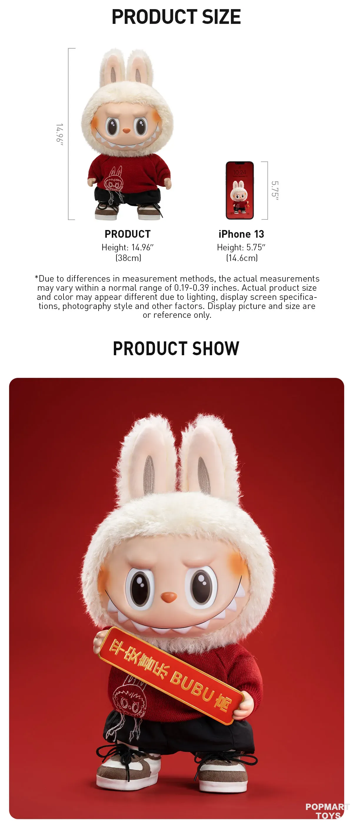 THE MONSTERS - BEST OF LUCK Vinyl Plush Doll