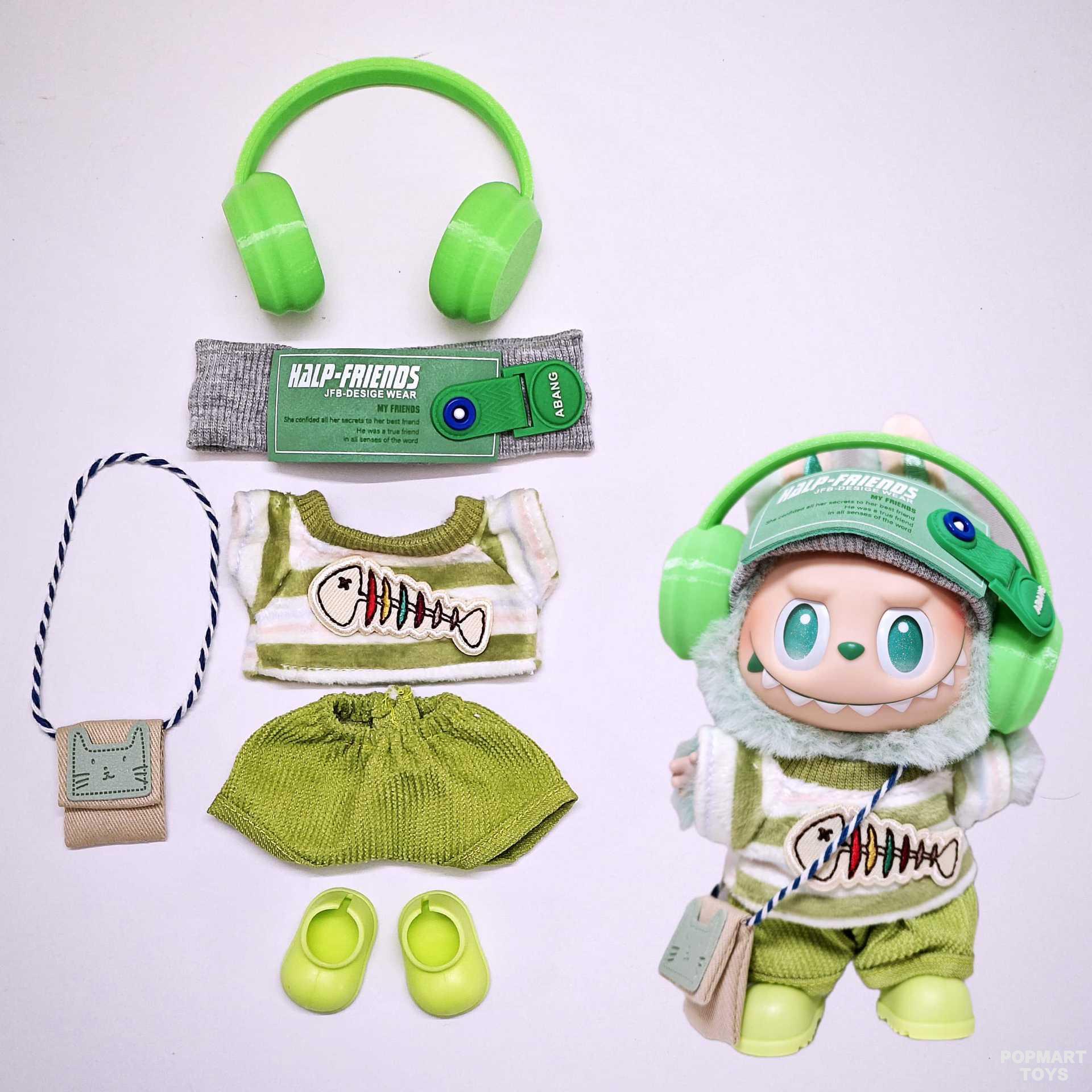 POP MART THE MONSTERS Labubu Clothes headset