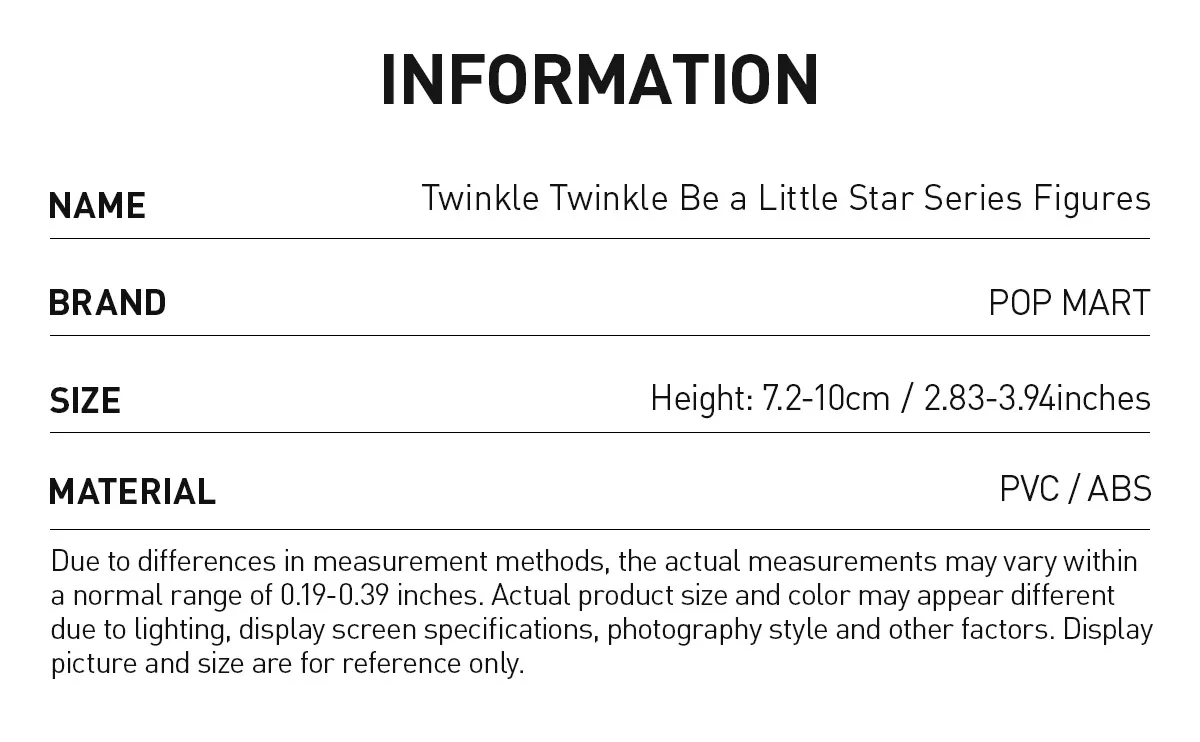 Twinkle Twinkle Be a Little Star Series Figures