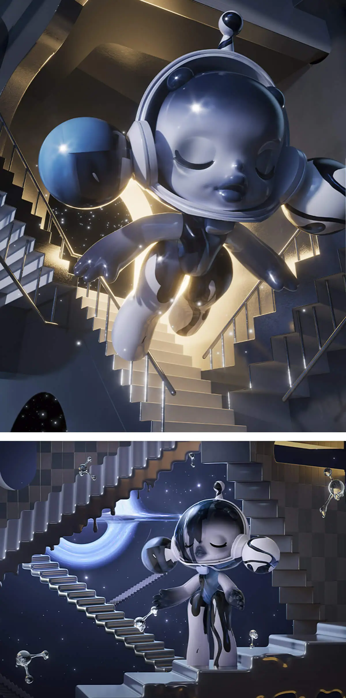 MEGA COLLECTION 1000% α SKULLPANDA Thaw