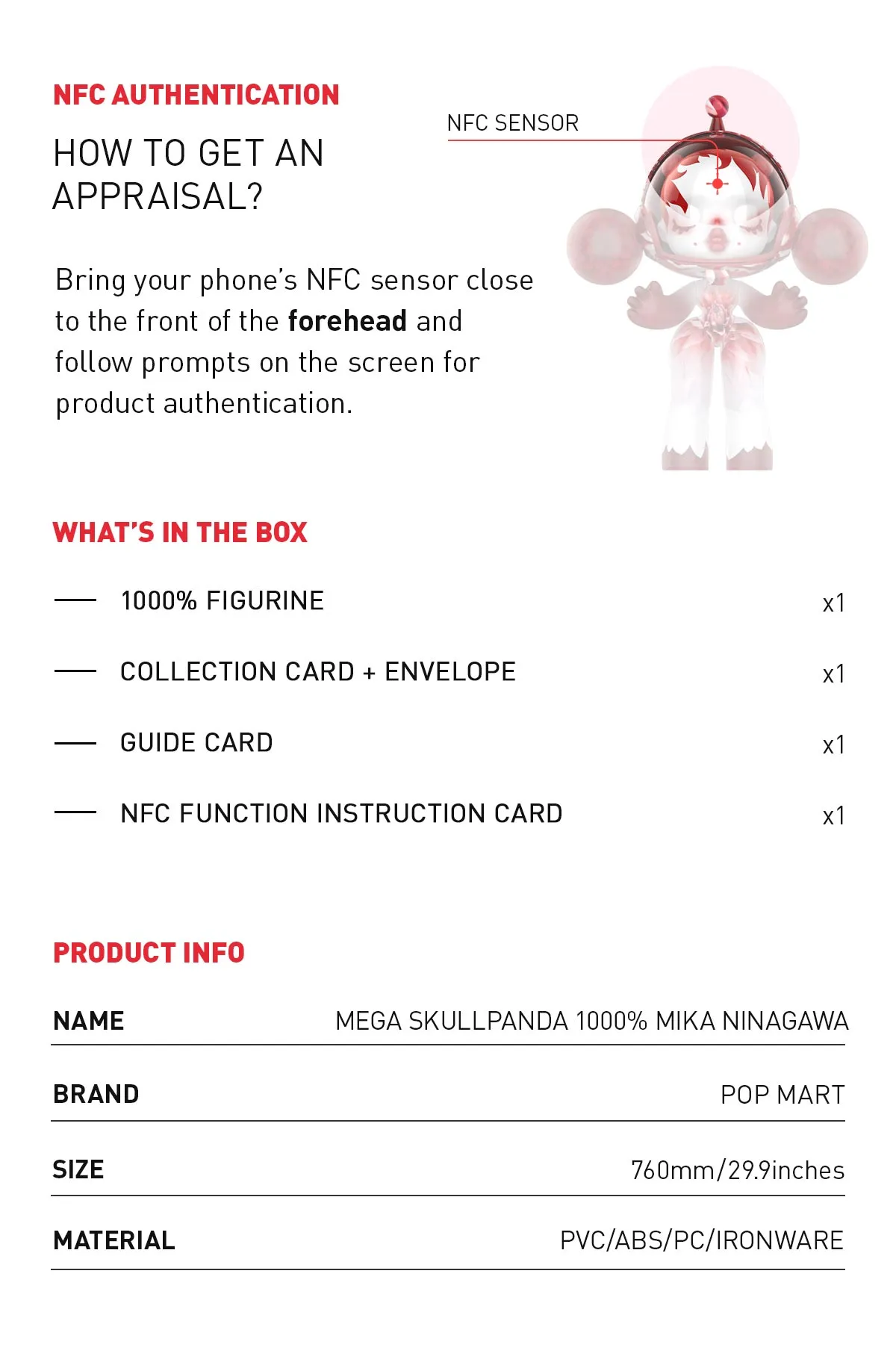 MEGA α SKULLPANDA 1000% MIKA NINAGAWA