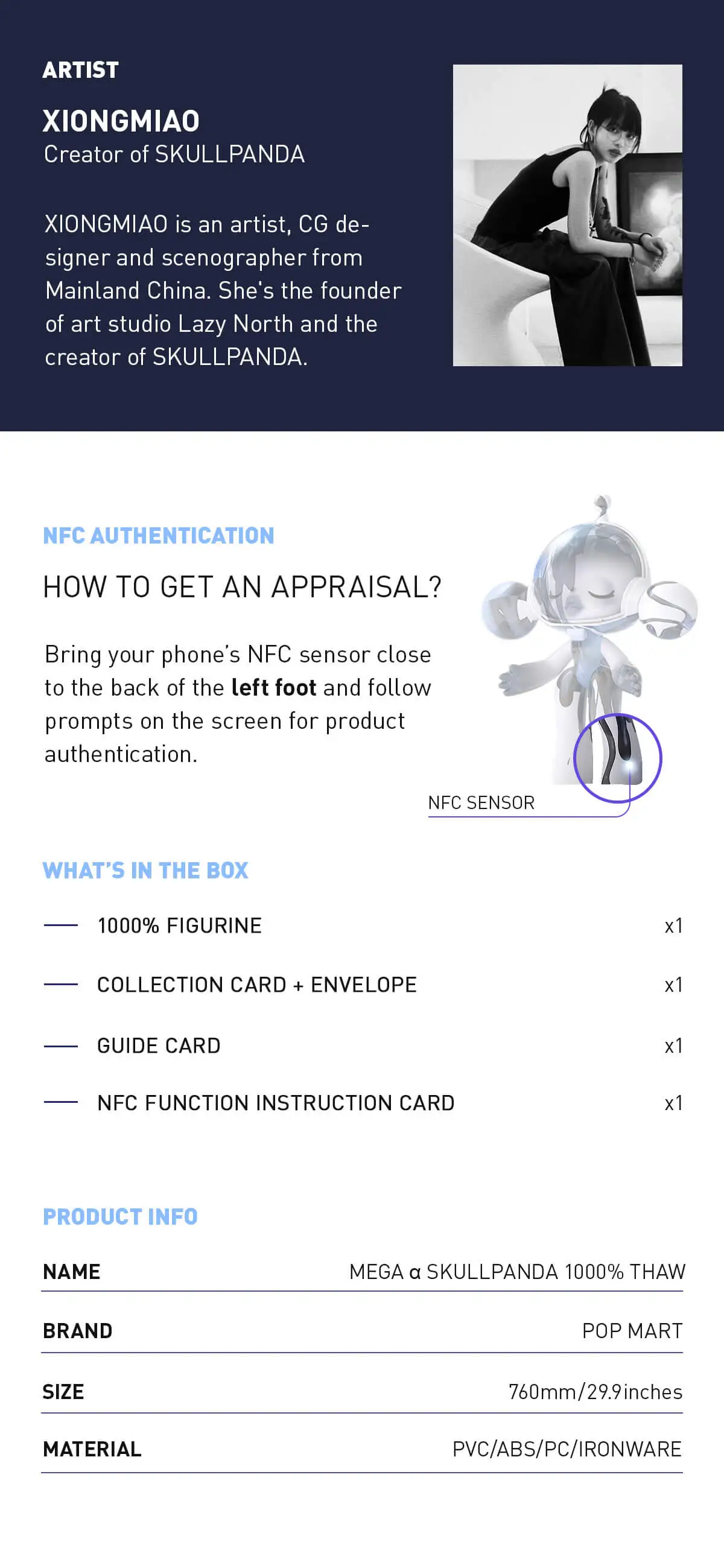 MEGA COLLECTION 1000% α SKULLPANDA Thaw