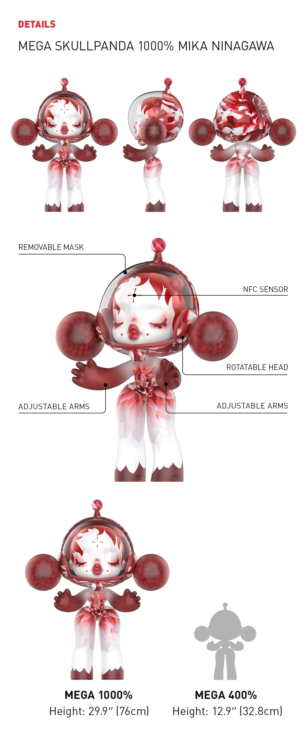 MEGA α SKULLPANDA 1000% MIKA NINAGAWA