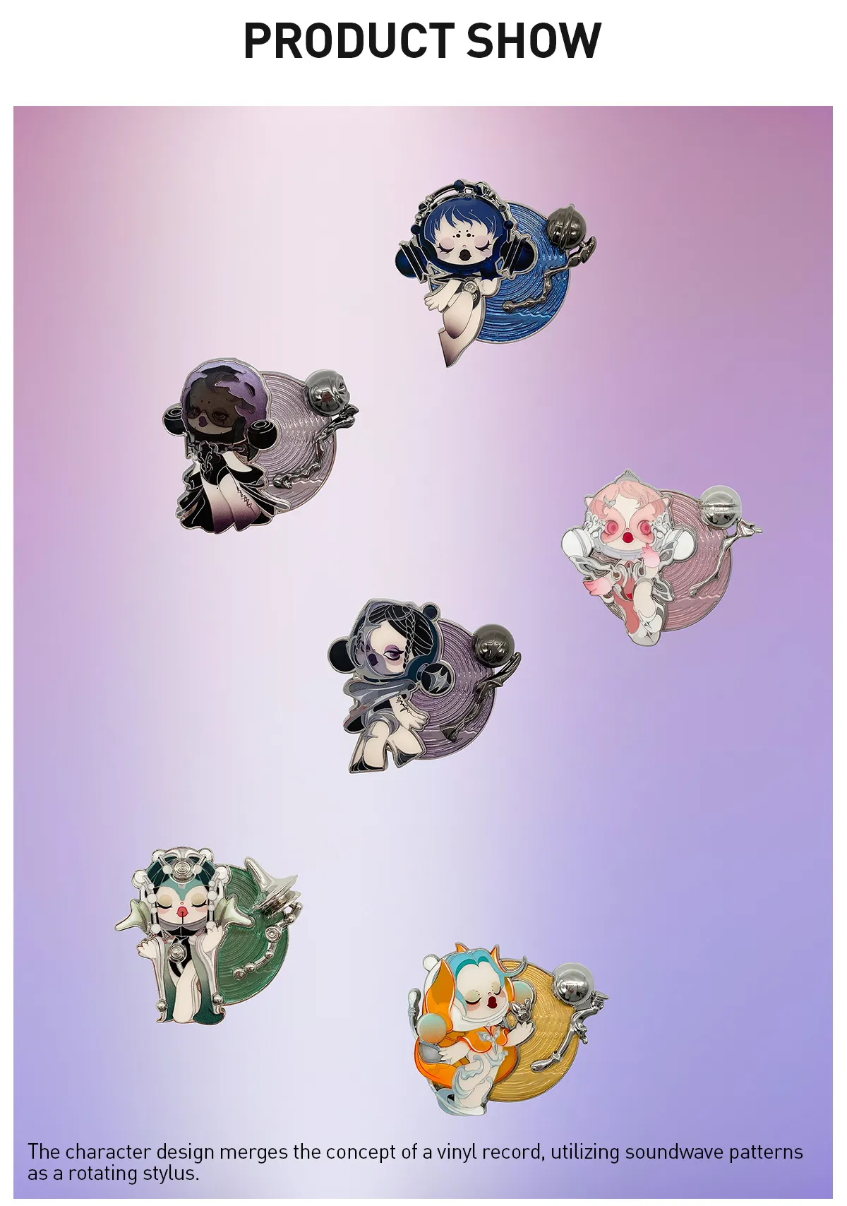 SKULLPANDA The Sound Series-Fridge Magnet Blind Box