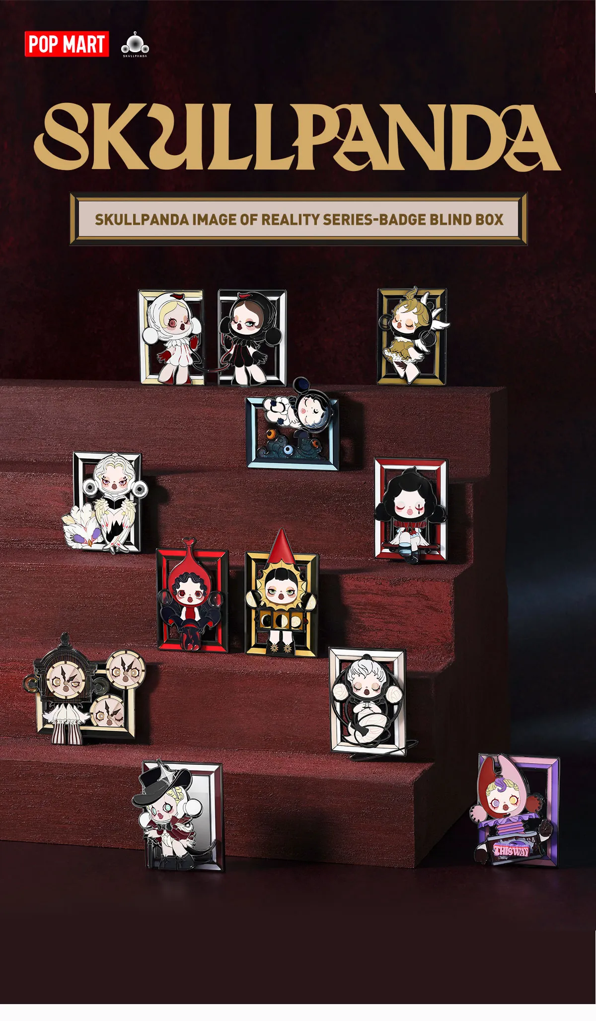 SKULLPANDA Image Of Reality Series-Badge Blind Box